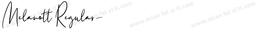 Melanott Regular字体转换
